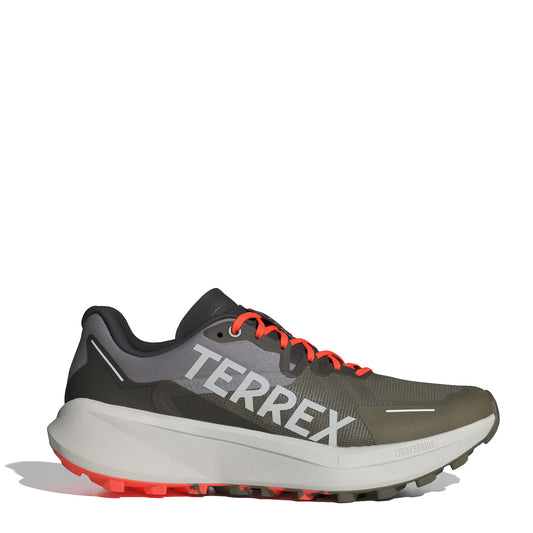 Adidas Terrex Agravic 3 Trail Running Shoes Olive Strata / Grey One / Semi Impact Orange - The Sporting Lodge