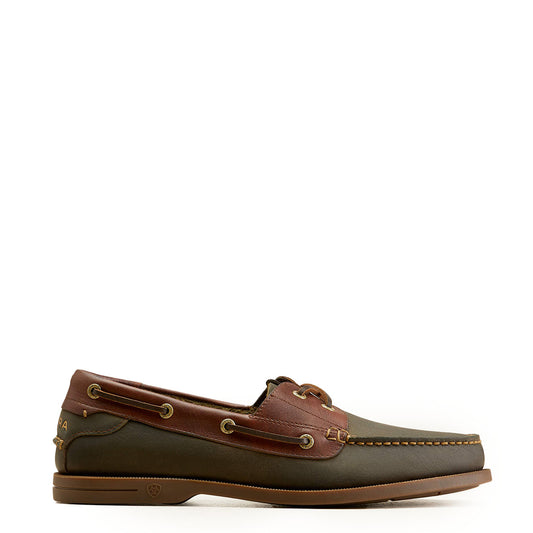 Ariat Antigua Boat Shoe Olive Night - The Sporting Lodge