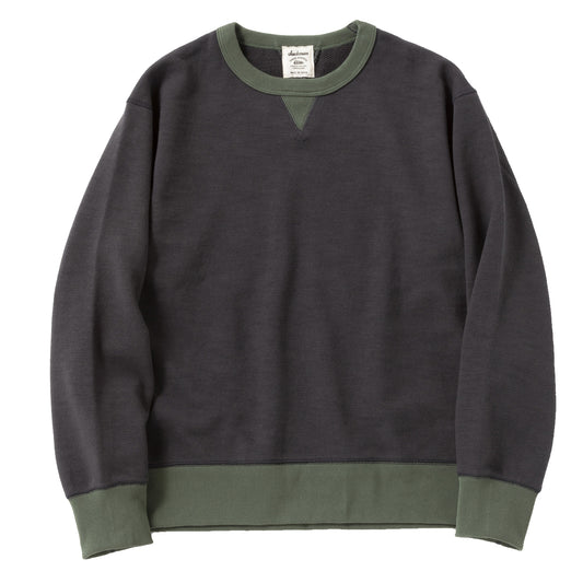 Jackman GG Sweat Crewneck Ink Black / Green - The Sporting Lodge