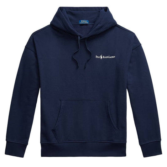 Polo Ralph Lauren Relaxed Fit Logo Fleece Hoodie Cruise Navy - The Sporting Lodge